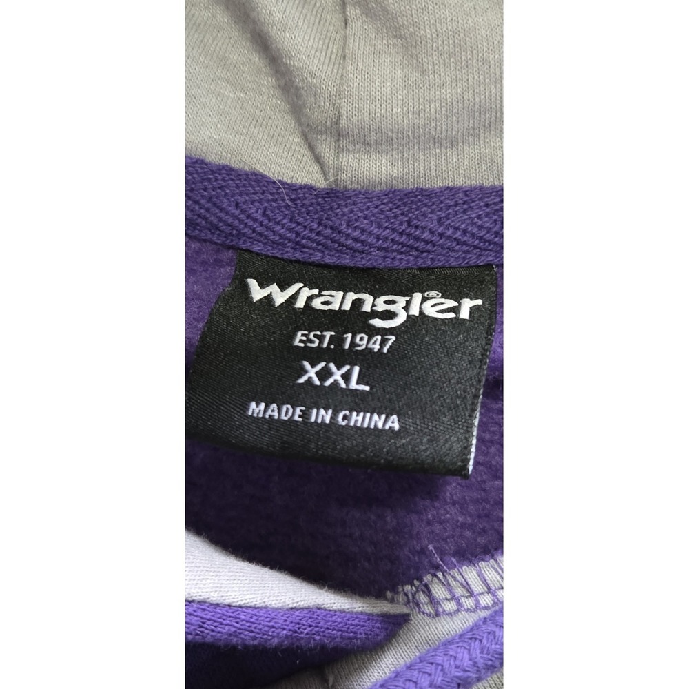 Wrangler LSU Tigers SEC NCAA Purple Hoodie Men 2XL - Picture 3 of 6